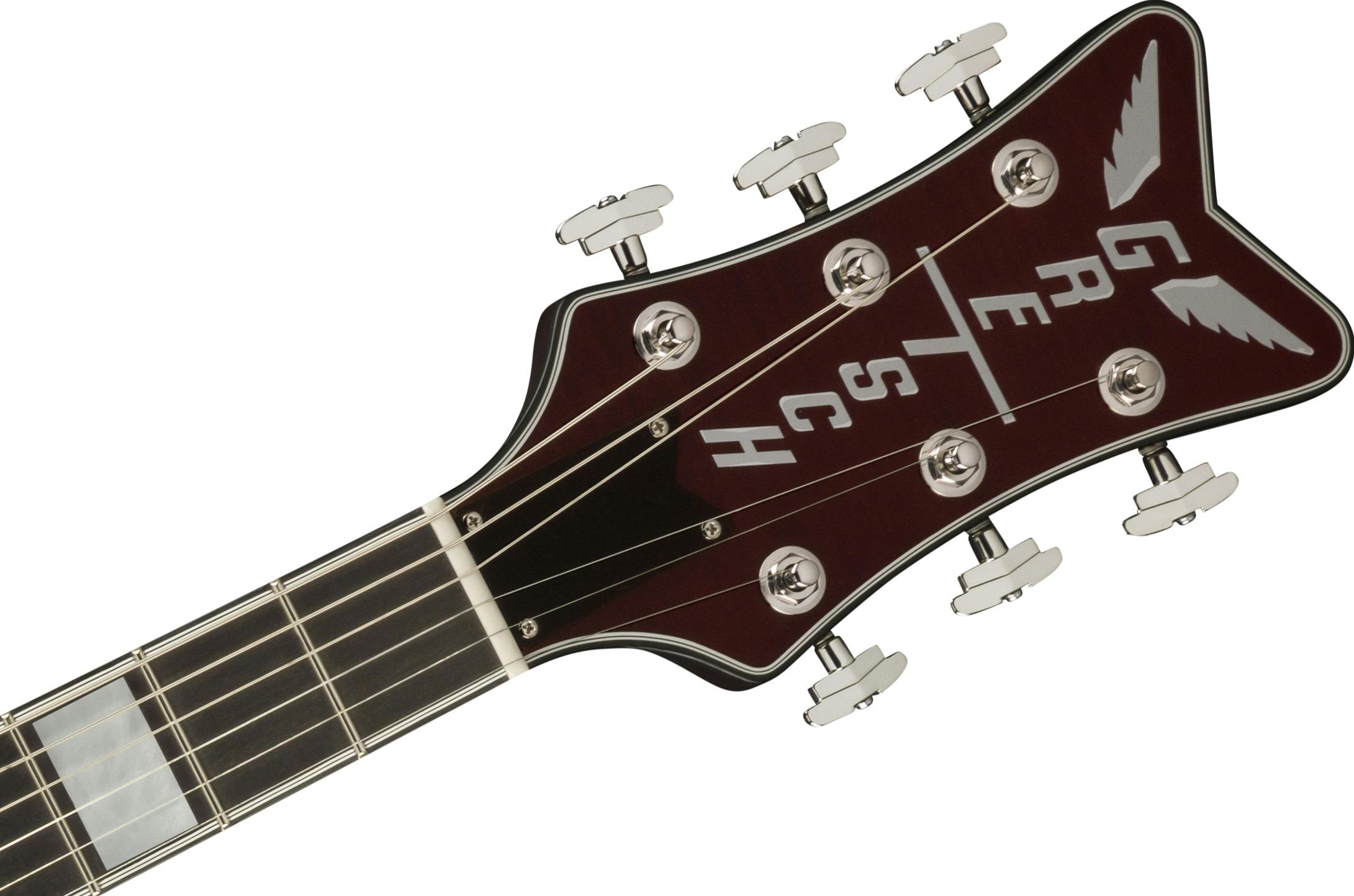 Gretsch G6134TFM NH Nigel Hendroff Signature Penguin Electric Guitar in Dark Cherry Metallic Flame Andertons Music Co